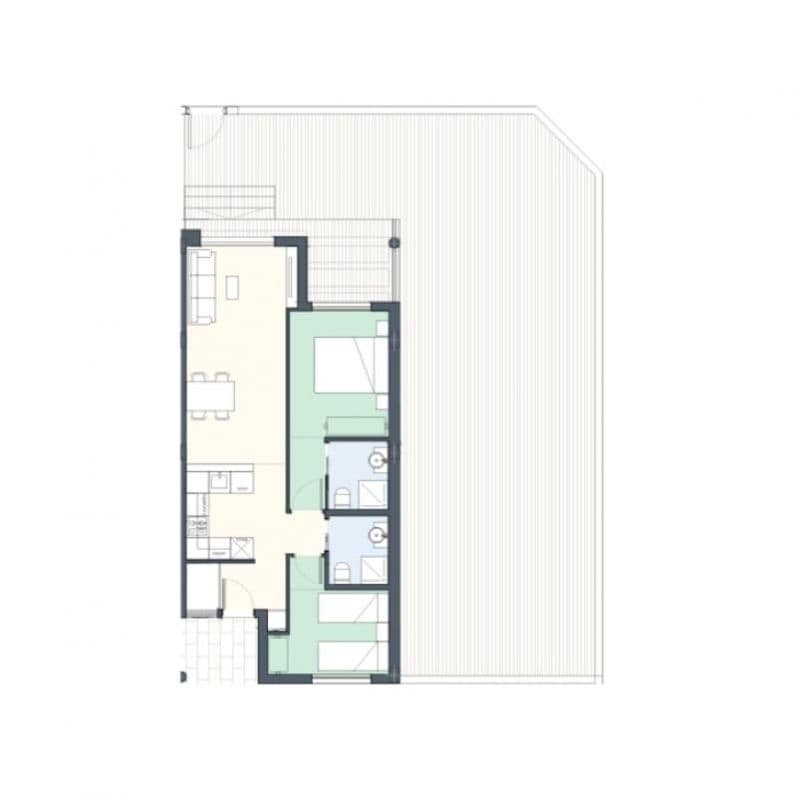 2 sypialnia Apartament na sprzedaż w Torrevieja z basenem - 334 000 € (Ref: 9781077)