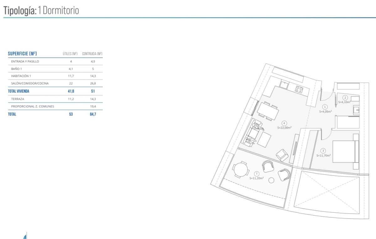 2 Zimmer Apartment zu verkaufen in Benidorm mit Pool - 1.058.000 € (Ref: 9783575)