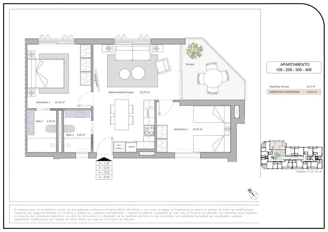 1 camera da letto Appartamento in vendita in Los Cuarteros con piscina garage - 149.900 € (Rif: 9813817)