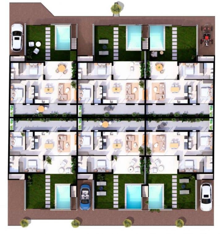 2 makuuhuone Bungalow myytävänä paikassa Lo Pagan mukana uima-altaan - 324 900 € (Ref: 9900879)
