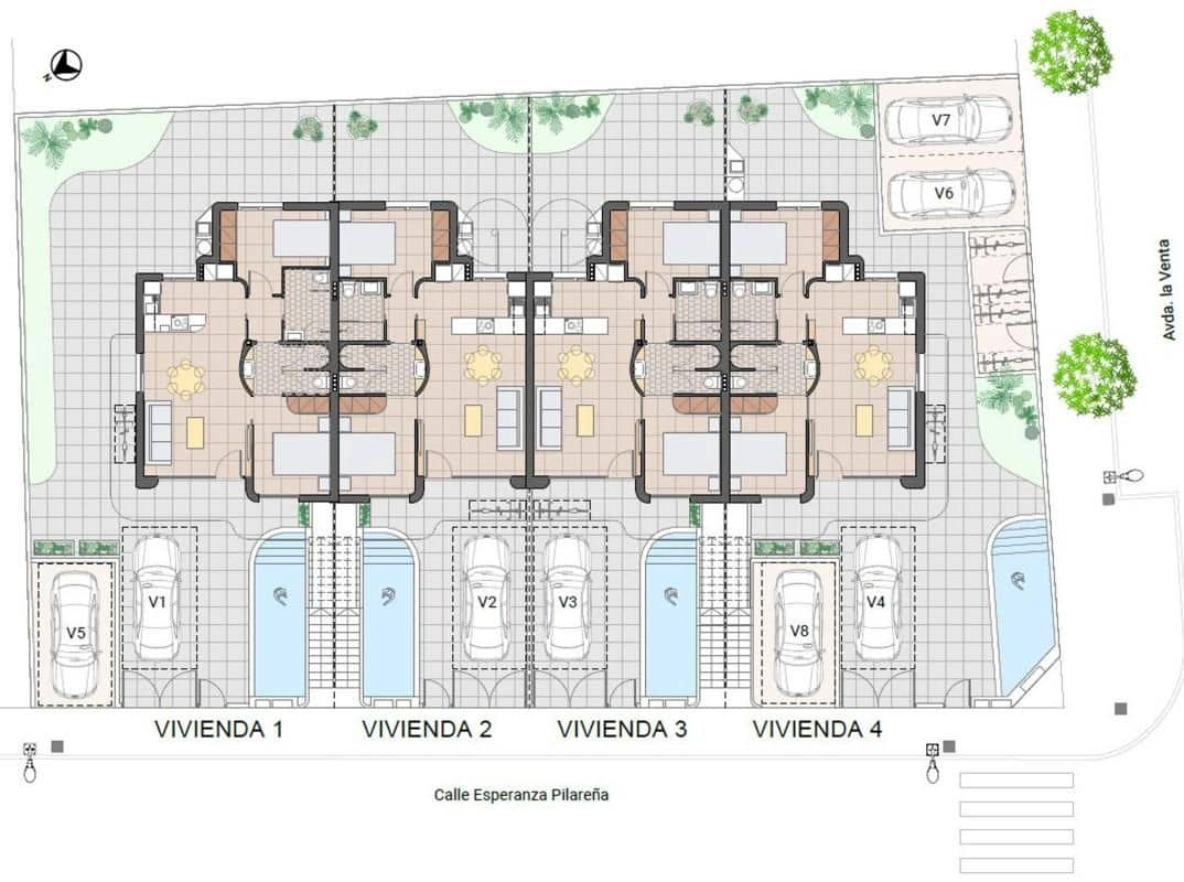 2 soverom Leilighet til salgs i Pilar de la Horadada med svømmebasseng - € 274 900 (Ref: 9936351)