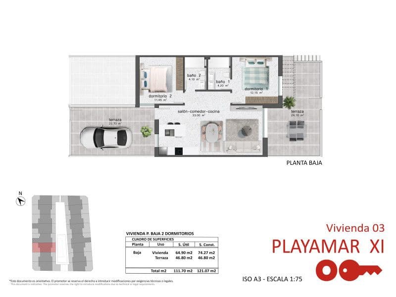 3 slaapkamer Appartement te koop in Pilar de la Horadada met zwembad garage - € 304.900 (Ref: 9943643)