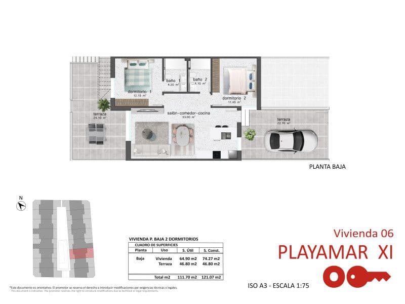 3 slaapkamer Appartement te koop in Pilar de la Horadada met zwembad garage - € 304.900 (Ref: 9943643)