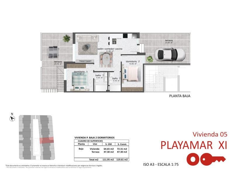 3 slaapkamer Appartement te koop in Pilar de la Horadada met zwembad garage - € 304.900 (Ref: 9943643)