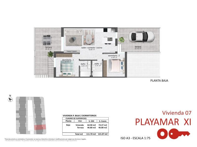 3 slaapkamer Appartement te koop in Pilar de la Horadada met zwembad garage - € 304.900 (Ref: 9943643)