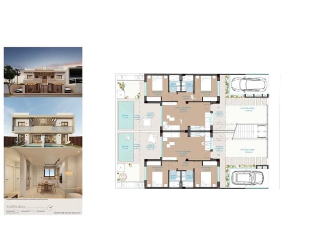 2 soveværelse Bungalow til salg i San Pedro del Pinatar med swimmingpool - € 299.900 (Ref: 9982950)