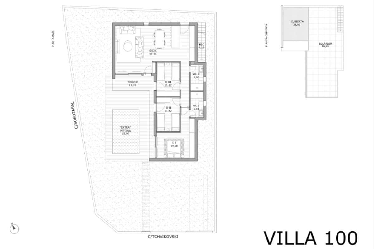 3 soveværelse Villa til salg i San Miguel de Salinas med swimmingpool - € 429.900 (Ref: 9995778)