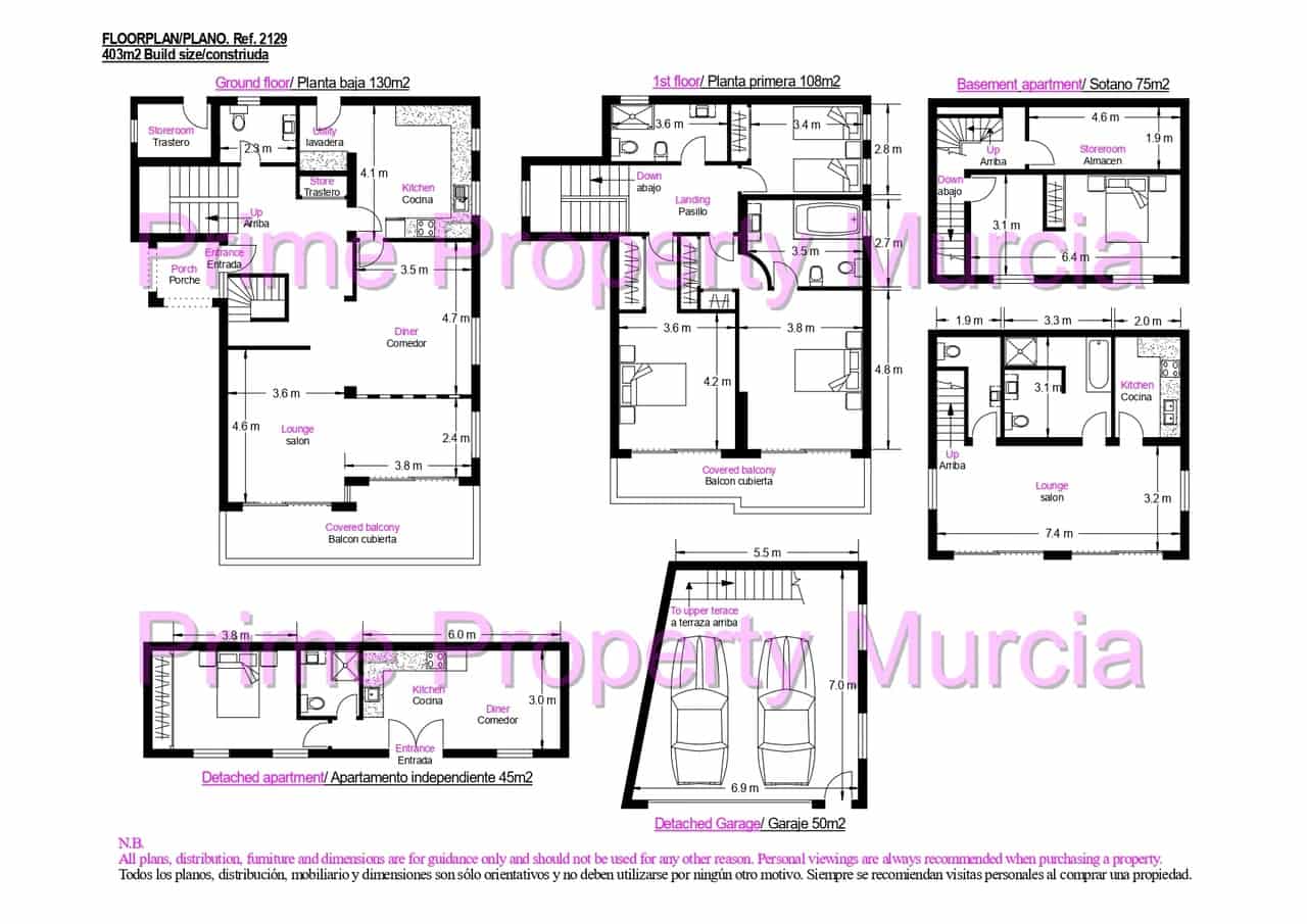 5 soveværelse Villa til salg i Isla Plana med swimmingpool garage - € 495.000 (Ref: 8697197)