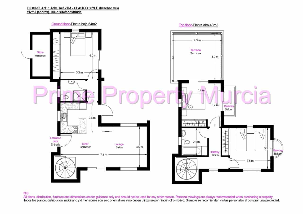 3 bedroom Villa for sale in Mazarron with pool garage - € 325,000 (Ref: 9135577)