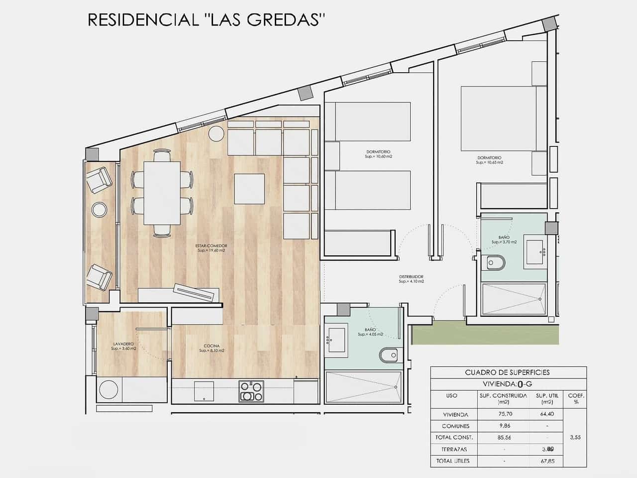 2 soveværelse Lejlighed til salg i Bolnuevo med garage - € 210.000 (Ref: 9444598)