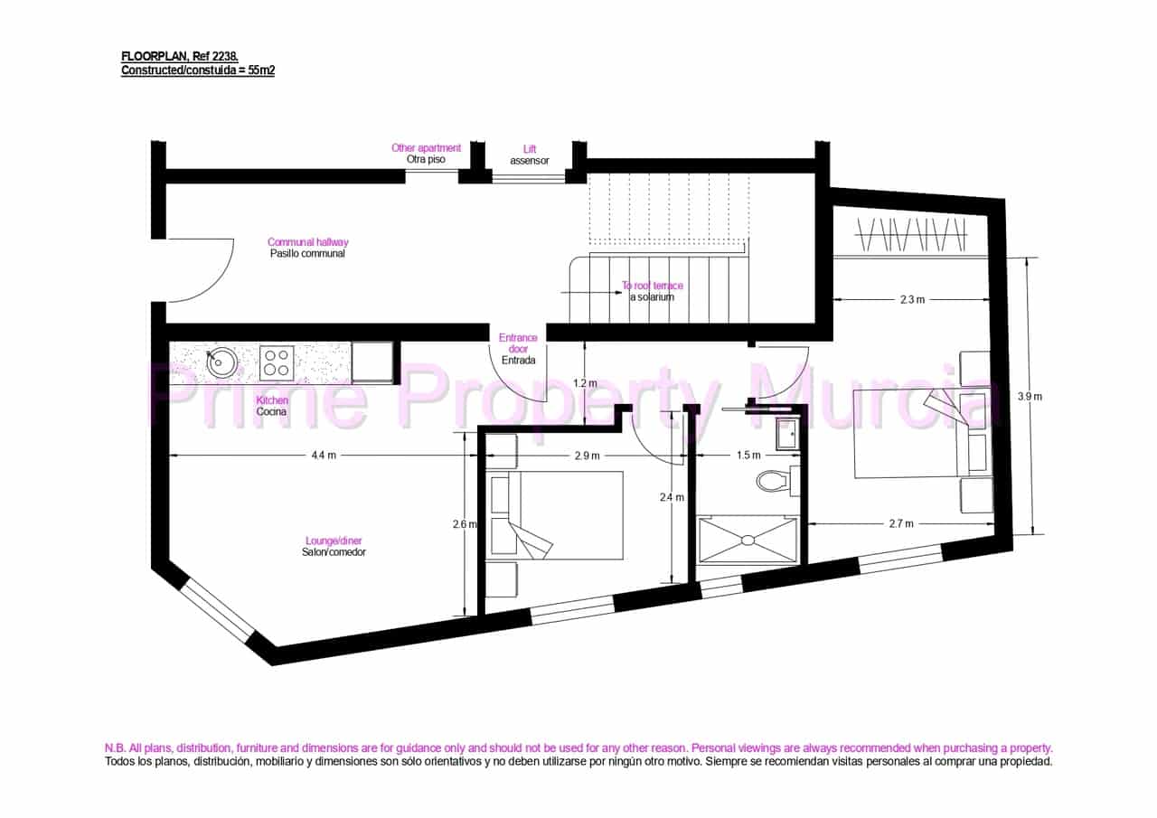 2 bedroom Apartment for sale in Puerto de Mazarron - € 122,000 (Ref: 9879907)