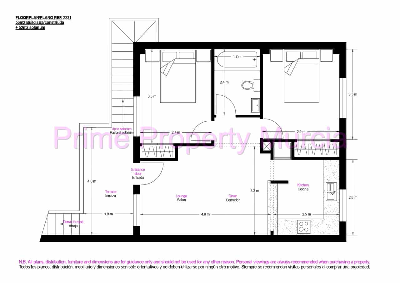 2 bedroom Apartment for sale in La Azohia with pool garage - € 159,000 (Ref: 9893006)