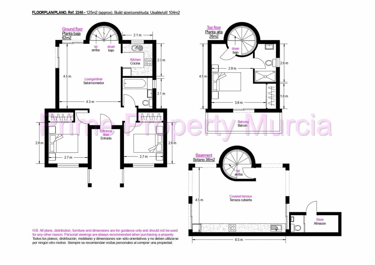 3 bedroom Villa for sale in Mazarron with pool garage - € 349,950 (Ref: 9983807)