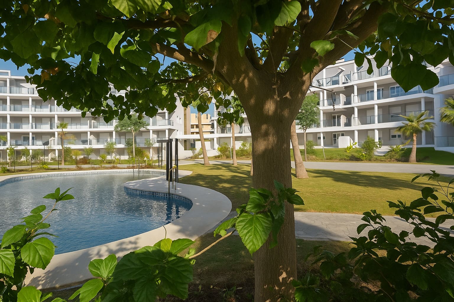 2 chambre Appartement à vendre à La Duquesa / Puerto de la Duquesa avec piscine garage - 359 950 € (Ref: 9569985)