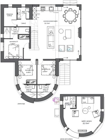 4 soverom Villa til salgs i Portichol - Balcón al Mar, Javea / Xàbia med svømmebasseng garasje - € 1 495 000 (Ref: 10120628)