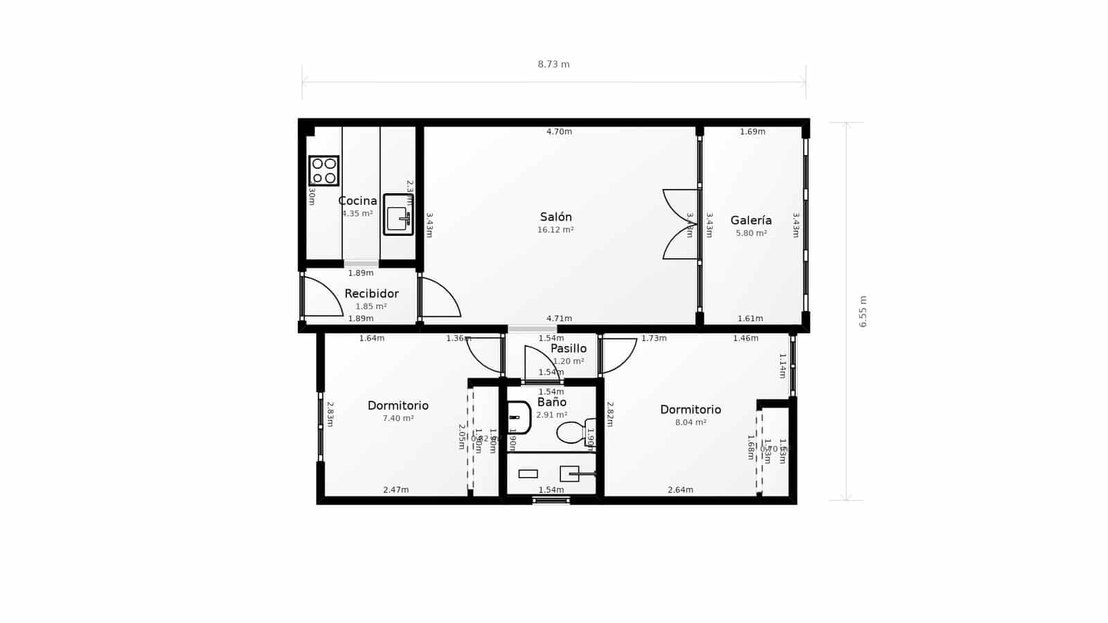 2 soveværelse Lejlighed til salg i Moraira - € 211.000 (Ref: 9759474)