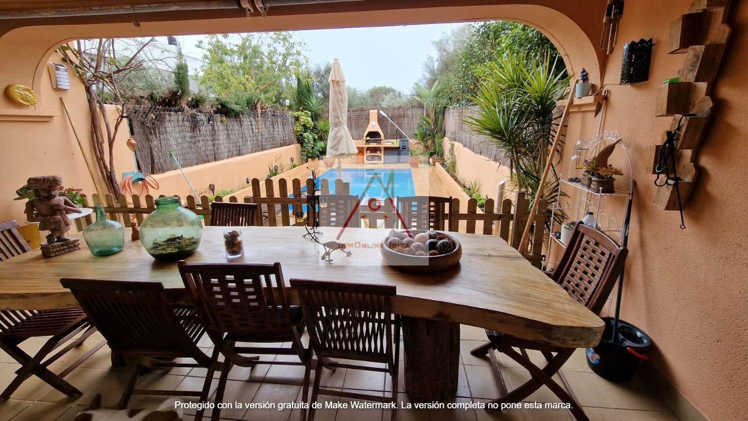 3 soveværelse Byhus til leje i Ibiza by med swimmingpool garage - € 5.000 (Ref: 7437835)