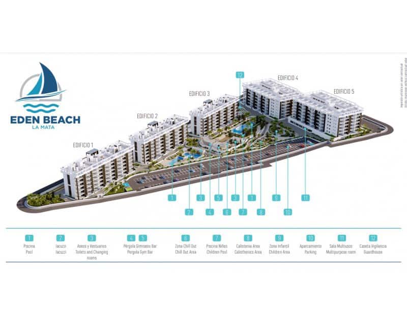 2 soveværelse Lejlighed til salg i La Mata med swimmingpool - € 295.000 (Ref: 7290175)