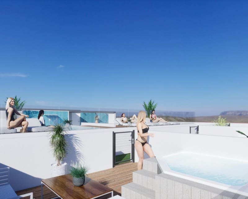 2 sypialnia Penthouse na sprzedaż w Torrevieja z basenem - 469 000 € (Ref: 8010102)
