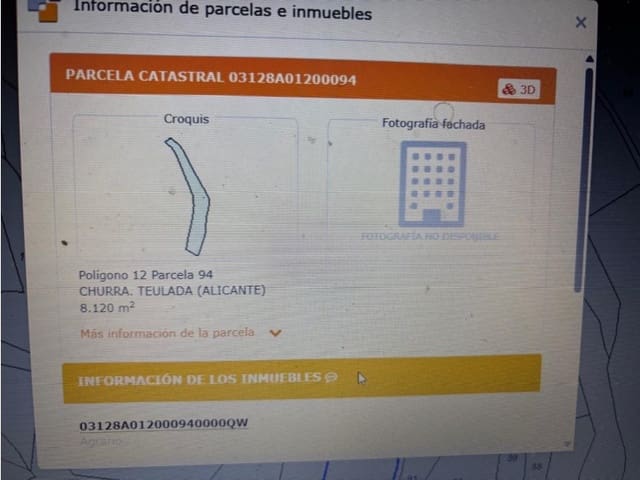 Grond te koop in Teulada Pueblo, Teulada-Moraira - € 145.000 (Ref: 9652835)