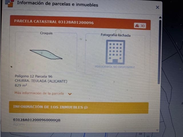 Grond te koop in Teulada Pueblo, Teulada-Moraira - € 145.000 (Ref: 9652835)