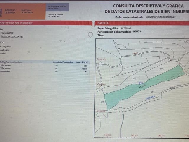 Grond te koop in Teulada Pueblo, Teulada-Moraira - € 160.000 (Ref: 9758776)