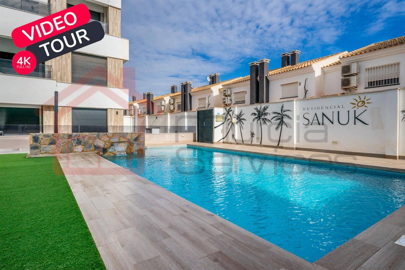Apartamento de 2 habitaciones en Santiago de la Ribera en venta con piscina - 249.000 € (Ref: 9097201)