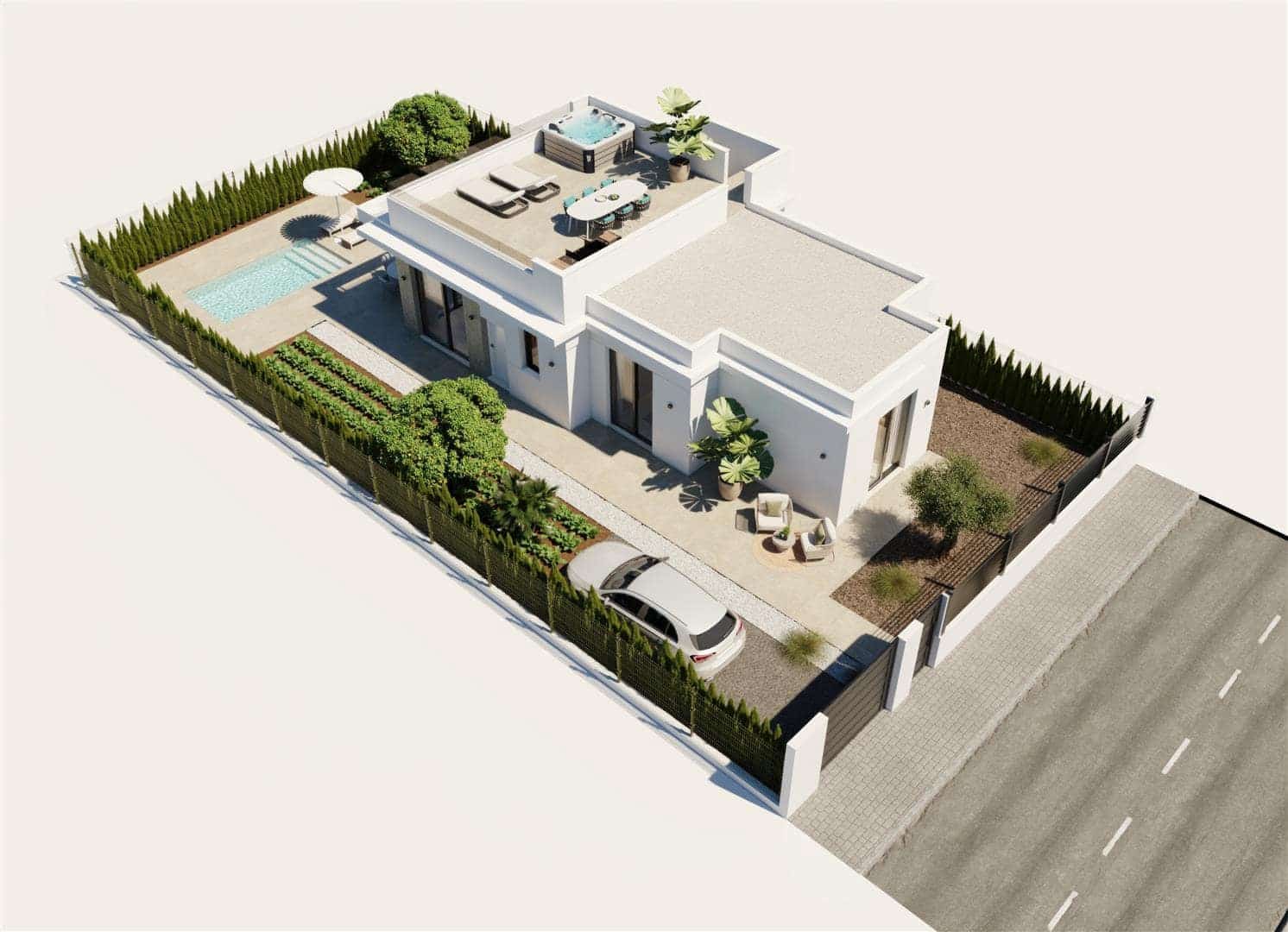 2 makuuhuone Huvila myytävänä paikassa Fuente Alamo de Murcia - 279 900 € (Ref: 9468133)