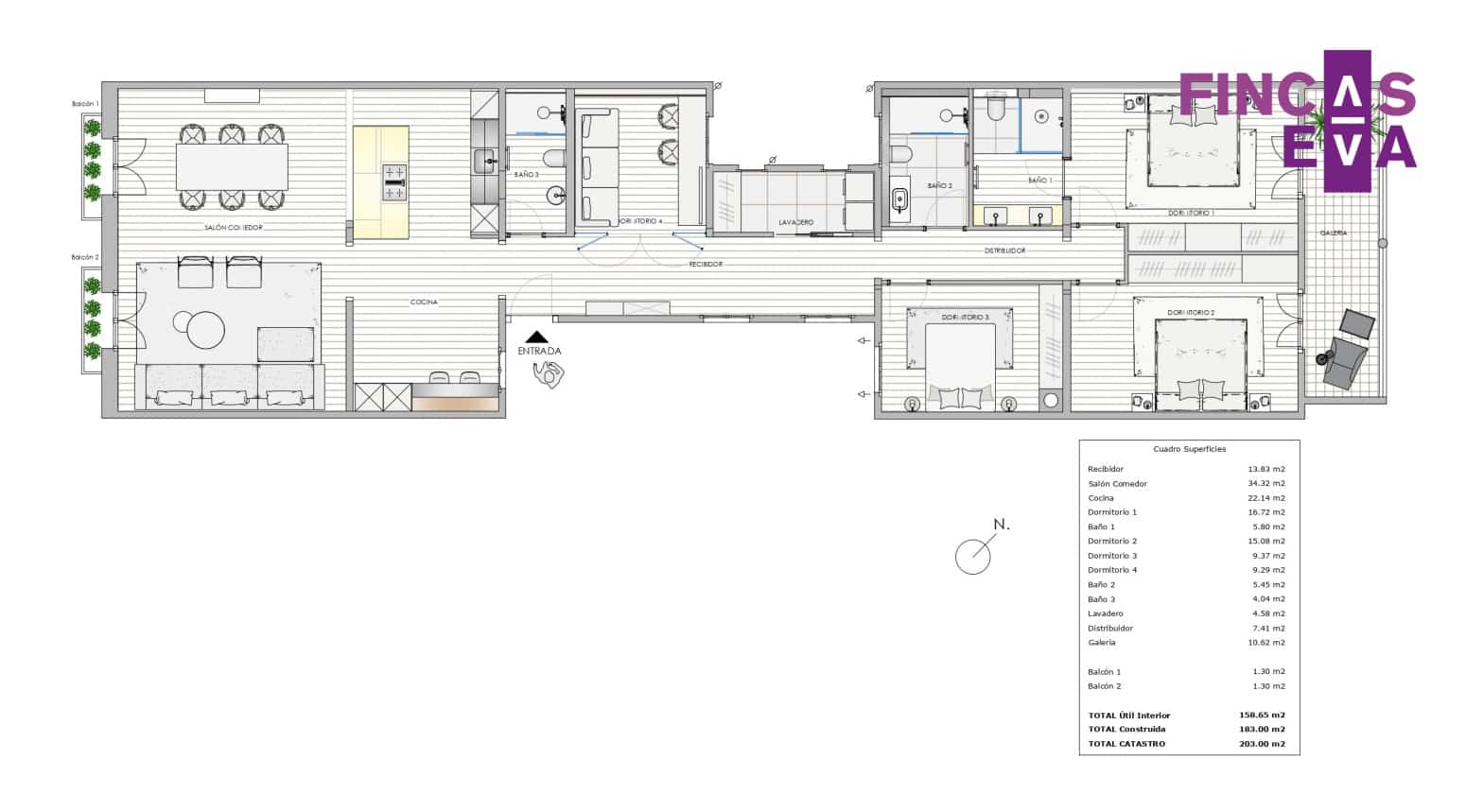 4 bedroom Flat for sale in Barcelona city - € 1,720,000 (Ref: 9720907)