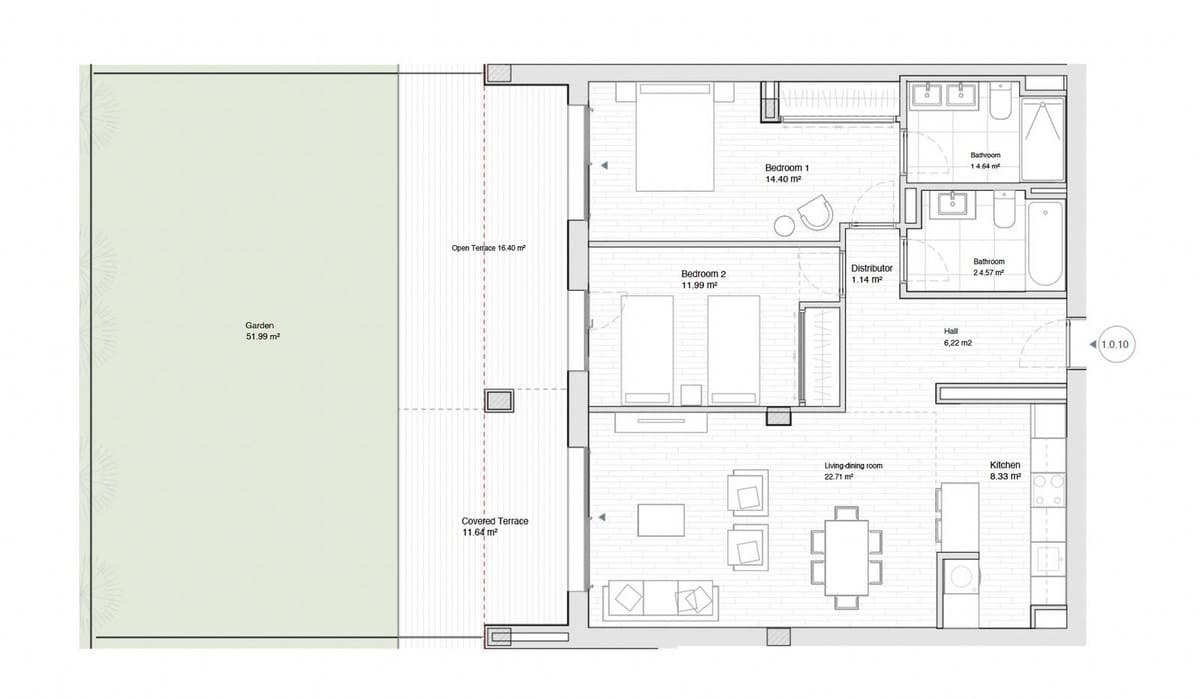 2 chambre Appartement à vendre à Estepona avec piscine garage - 635 000 € (Ref: 9769136)