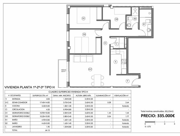 3 Zimmer Apartment zu verkaufen in Ferreries mit Garage - 330.000 € (Ref: 8950470)
