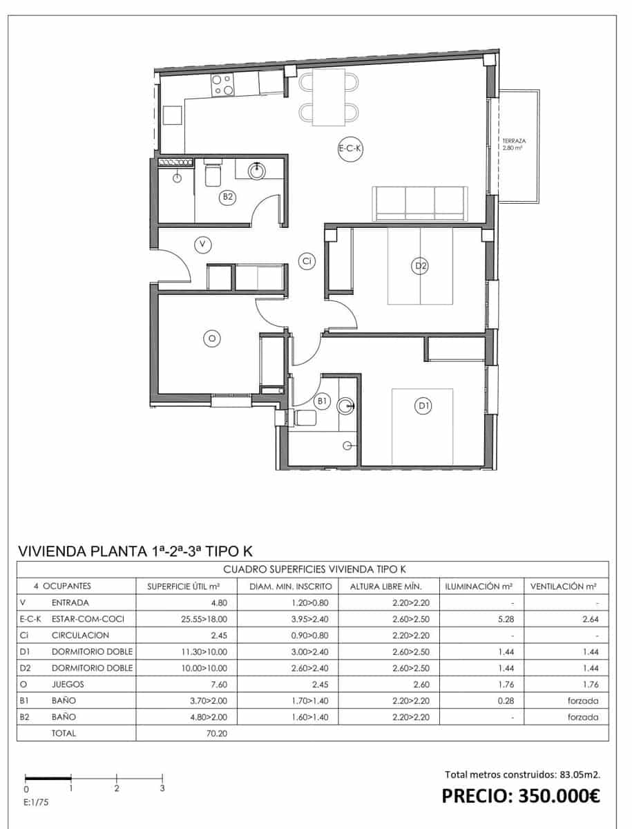 3 bedroom Apartment for sale in Ferreries with garage - € 330,000 (Ref: 8950470)