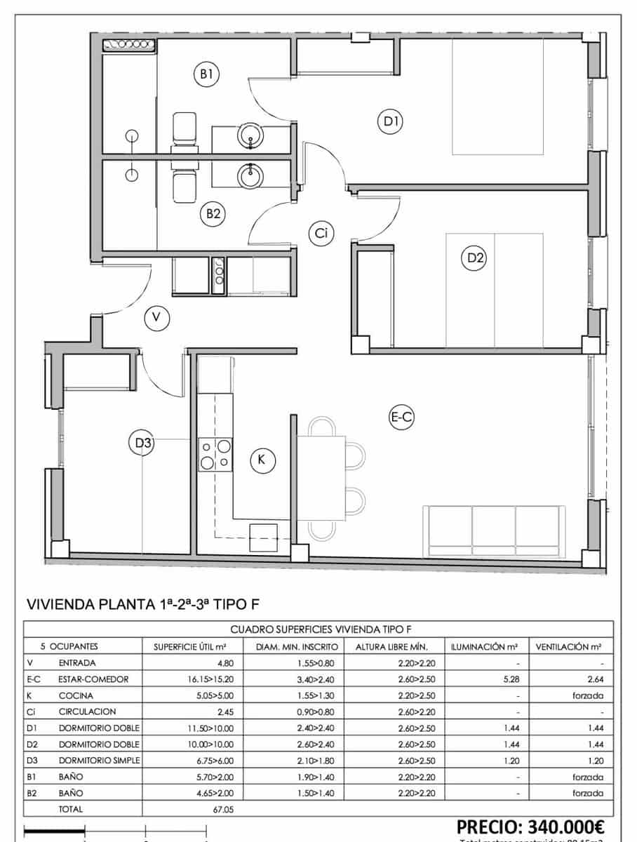 3 bedroom Apartment for sale in Ferreries with garage - € 330,000 (Ref: 8950470)