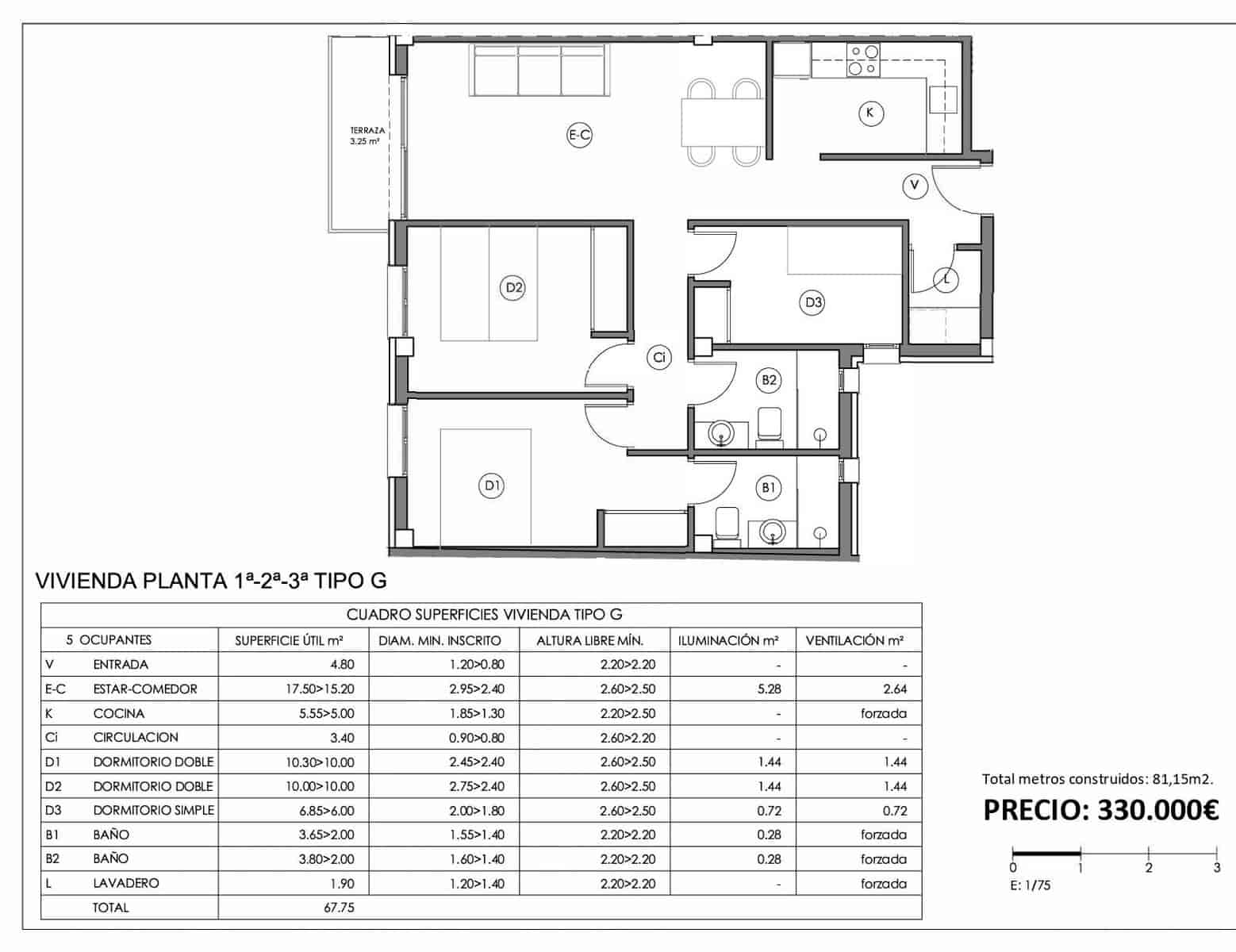 3 bedroom Apartment for sale in Ferreries with garage - € 330,000 (Ref: 8950470)