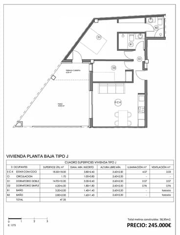 1 Zimmer Apartment zu verkaufen in Ferreries mit Garage - 236.000 € (Ref: 8950471)