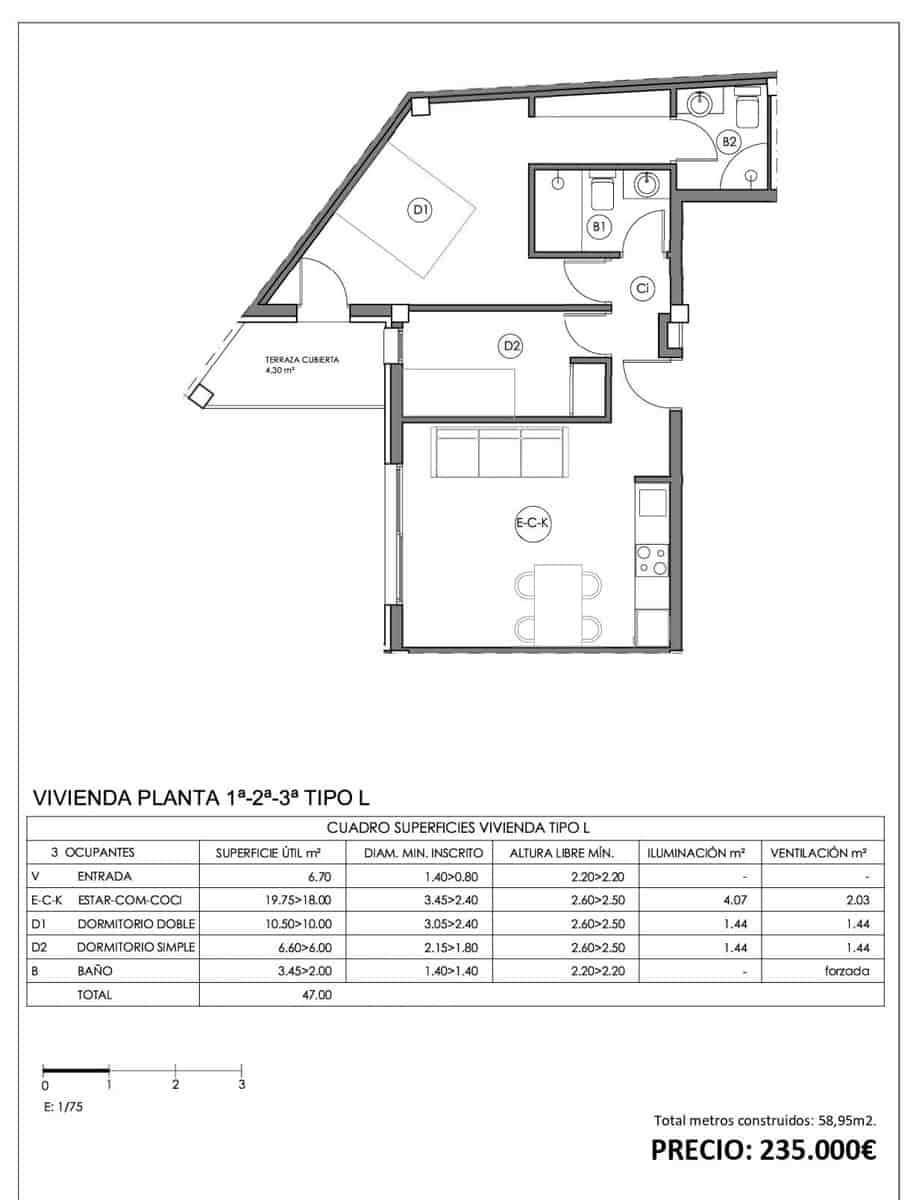1 soveværelse Lejlighed til salg i Ferreries med garage - € 236.000 (Ref: 8950471)