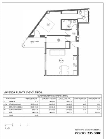 1 sypialnia Apartament na sprzedaż w Ferreries z garażem - 236 000 € (Ref: 8950471)