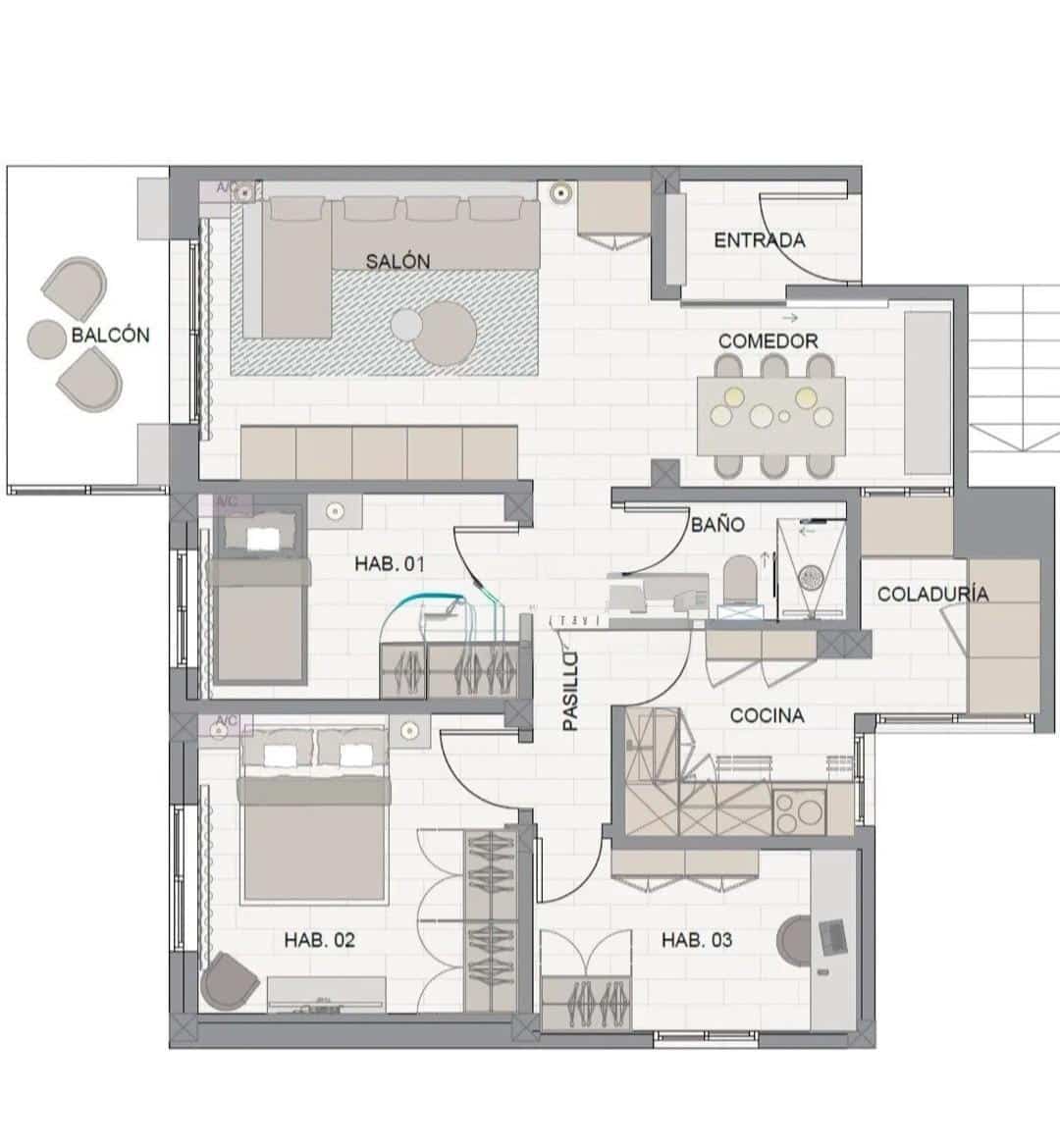 3 sypialnia Mieszkanie na sprzedaż w Palma de Mallorca - 308 000 € (Ref: 9347423)