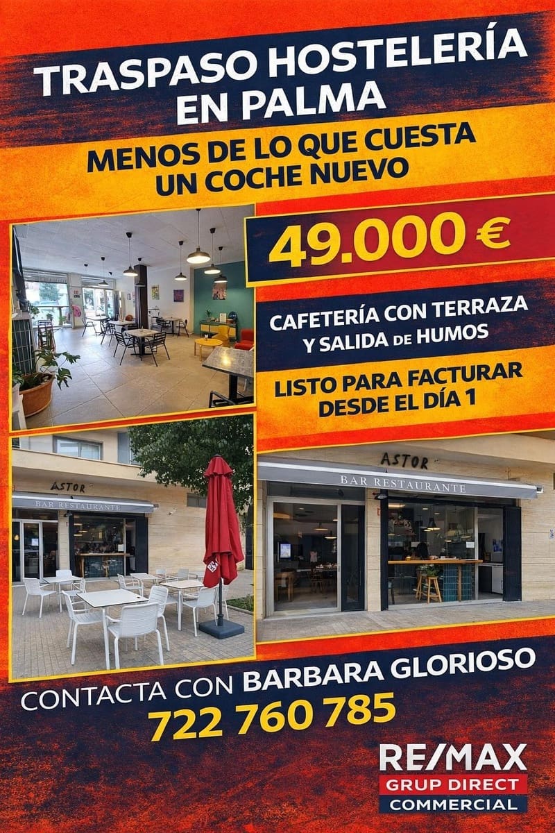 Erhverv til salg i Palma de Mallorca - € 49.000 (Ref: 9398584)