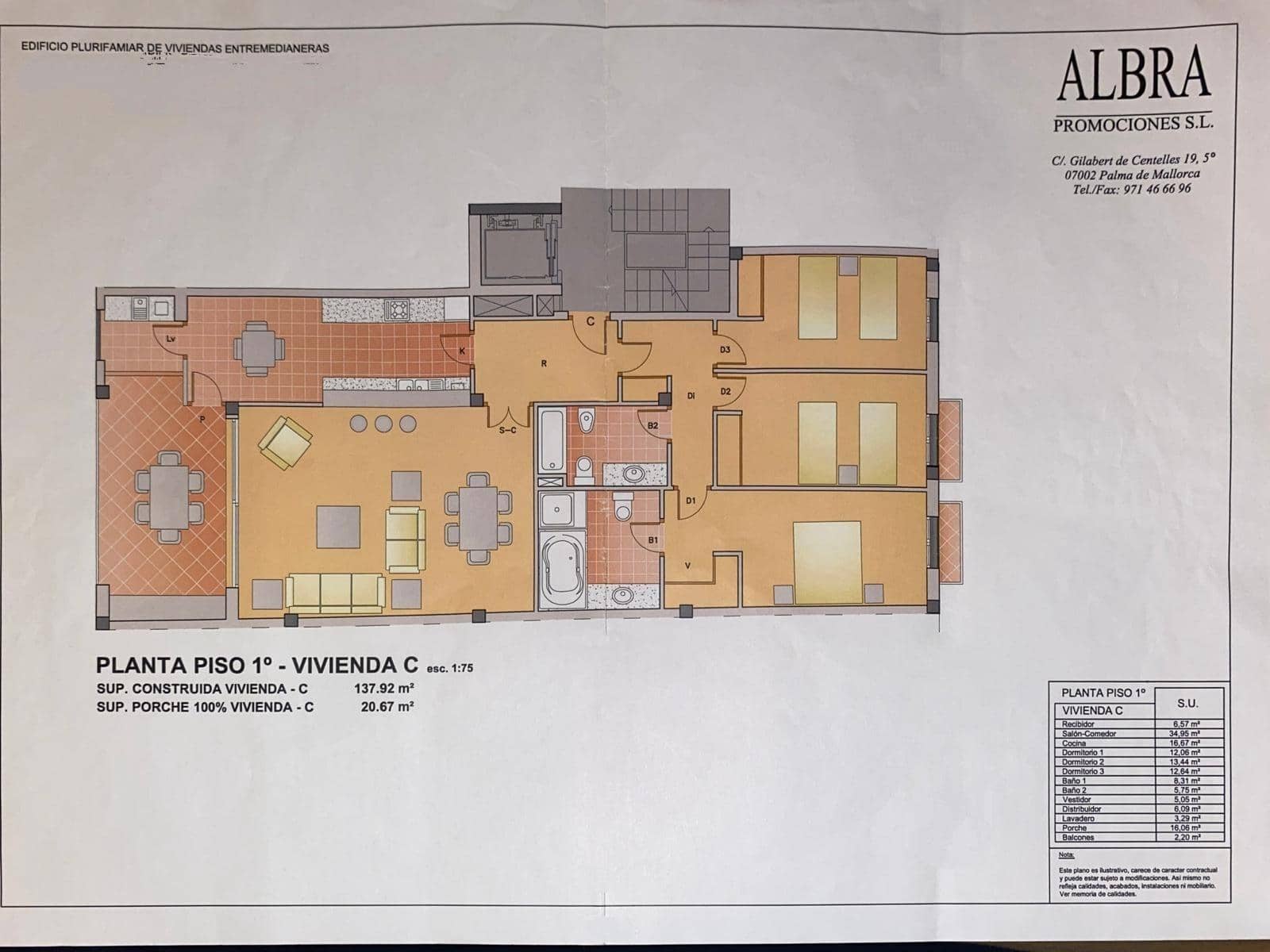 3 bedroom Flat for sale in Santa Maria del Cami with pool - € 620,000 (Ref: 9865265)