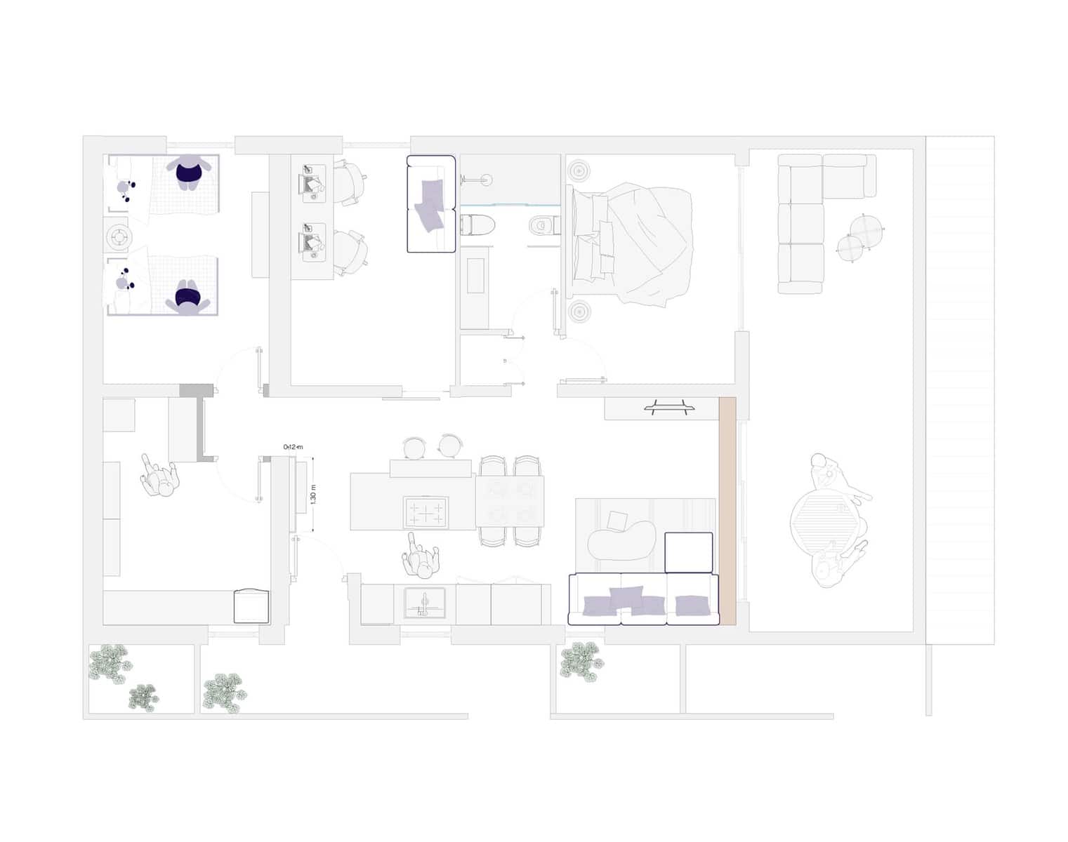 3 sypialnia Apartament na sprzedaż w Benitachell / Benitatxell z basenem - 525 000 € (Ref: 10031207)
