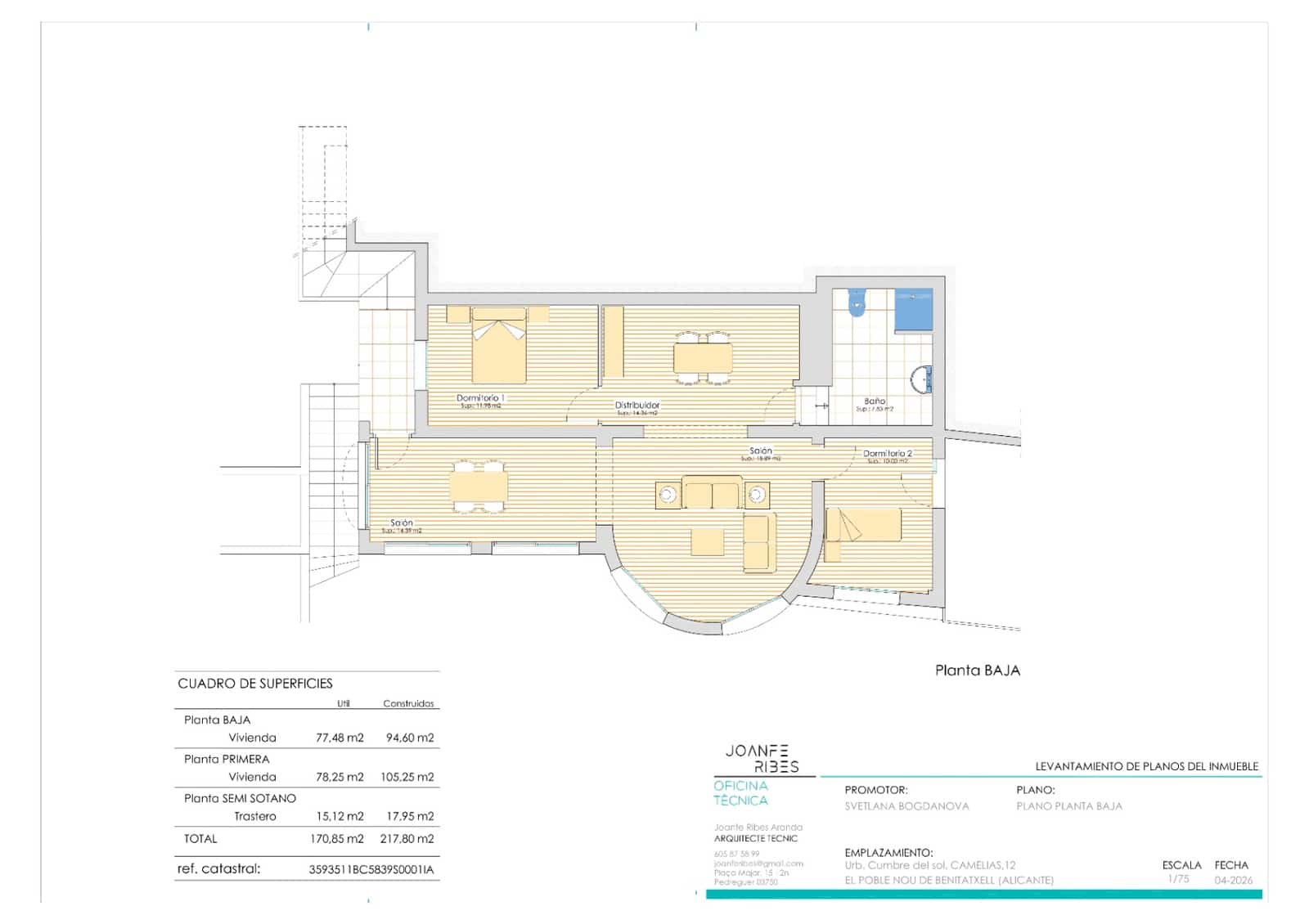 Chalet de 2 habitaciones en Benitachell / Benitatxell en venta con piscina garaje - 650.000 € (Ref: 8874973)