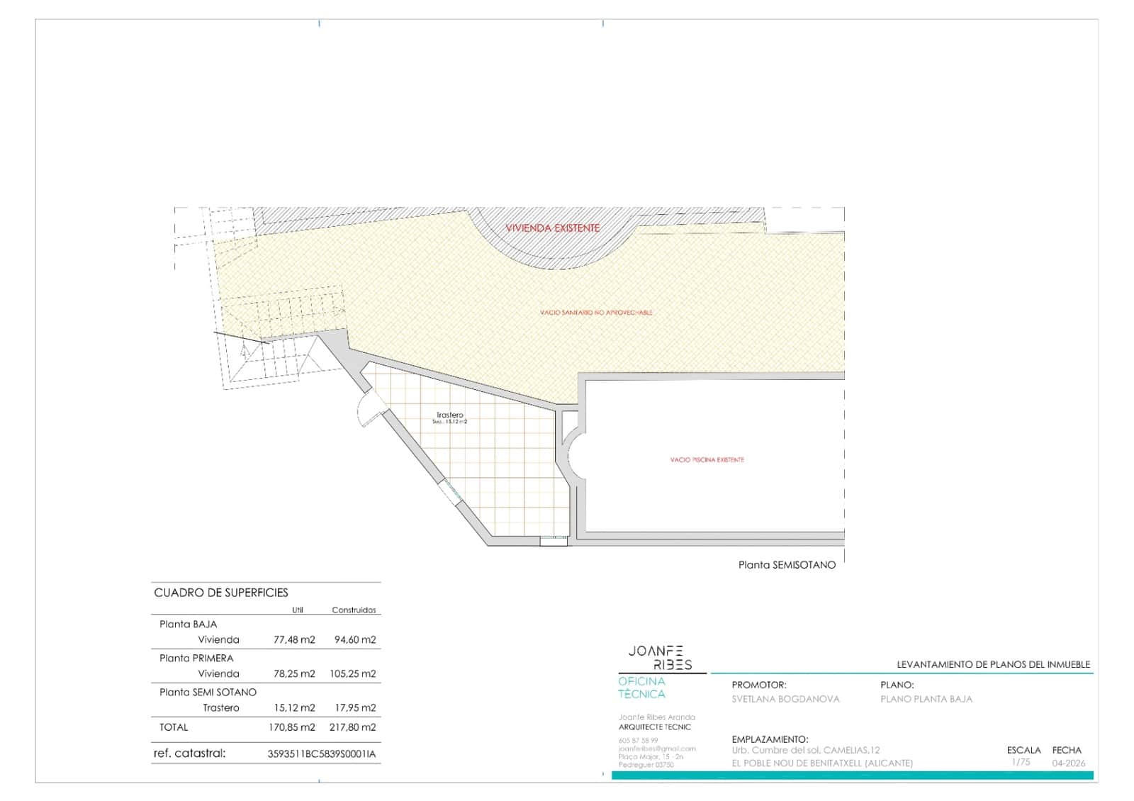 Chalet de 2 habitaciones en Benitachell / Benitatxell en venta con piscina garaje - 650.000 € (Ref: 8874973)