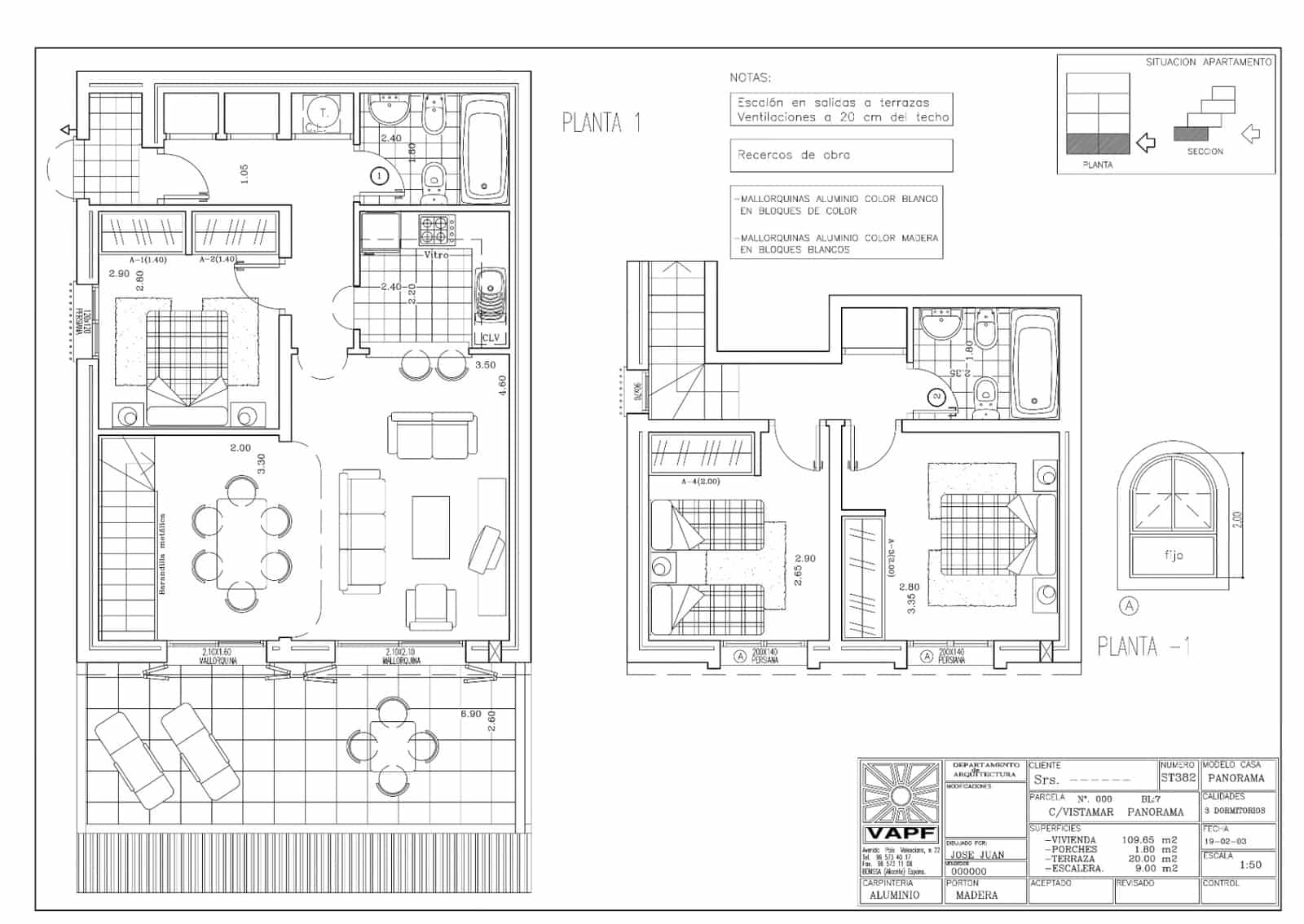 3 soveværelse Lejlighed til salg i Benitachell / Benitatxell med swimmingpool garage - € 368.000 (Ref: 9206919)