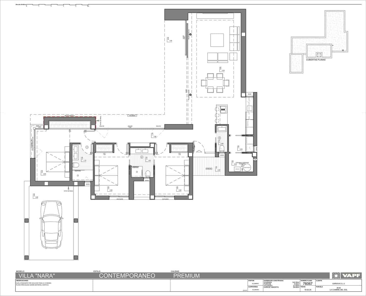 3 quarto Moradia para venda em Cumbre del Sol com piscina garagem - 1 378 000 € (Ref: 9772051)