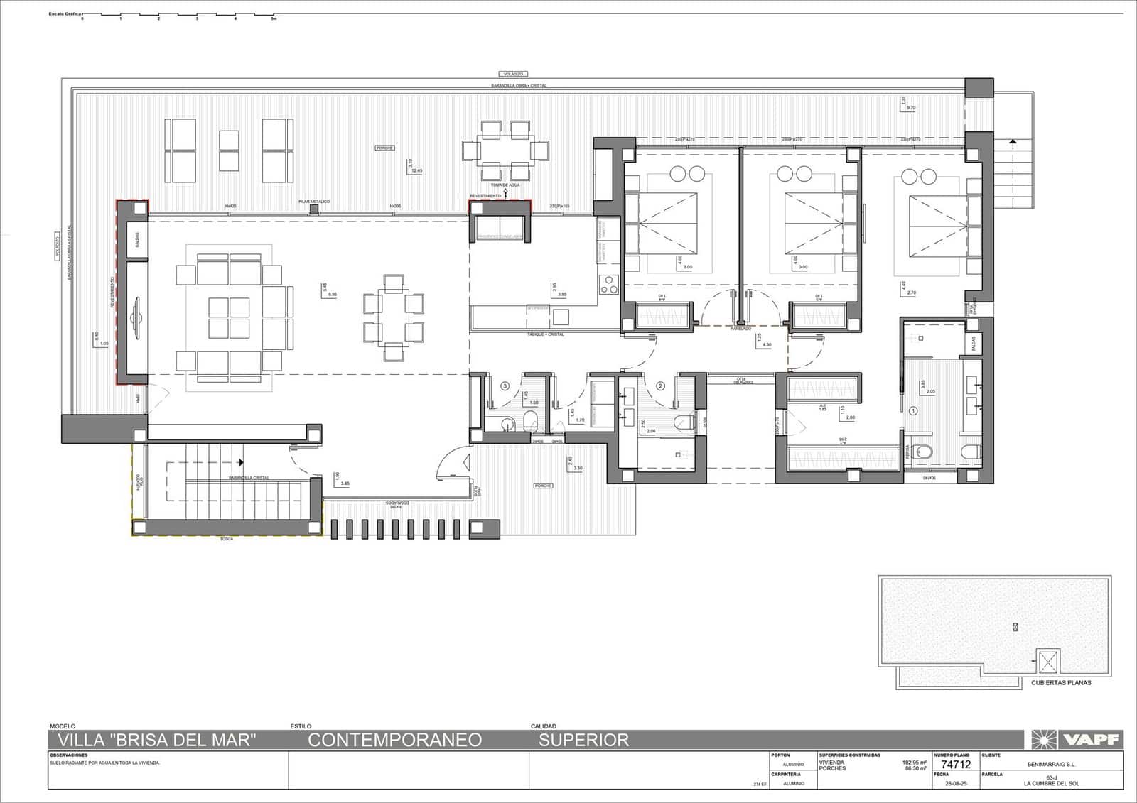 Chalet de 3 habitaciones en Cumbre del Sol en venta con piscina garaje - 2.167.000 € (Ref: 9778934)