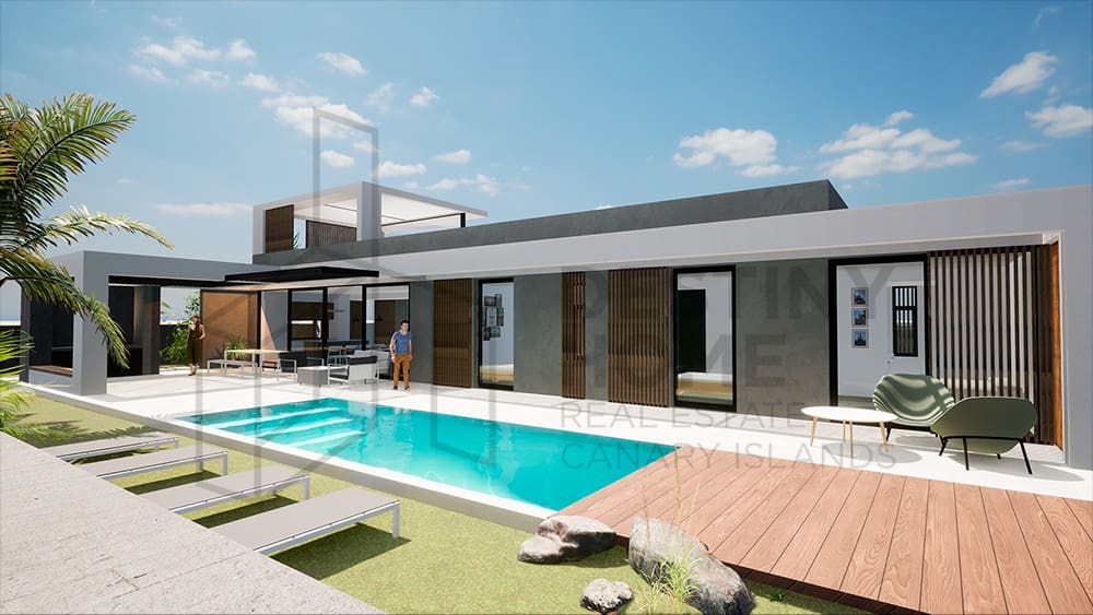 3 Zimmer Villa zu verkaufen in Corralejo mit Pool - 987.000 € (Ref: 7377063)