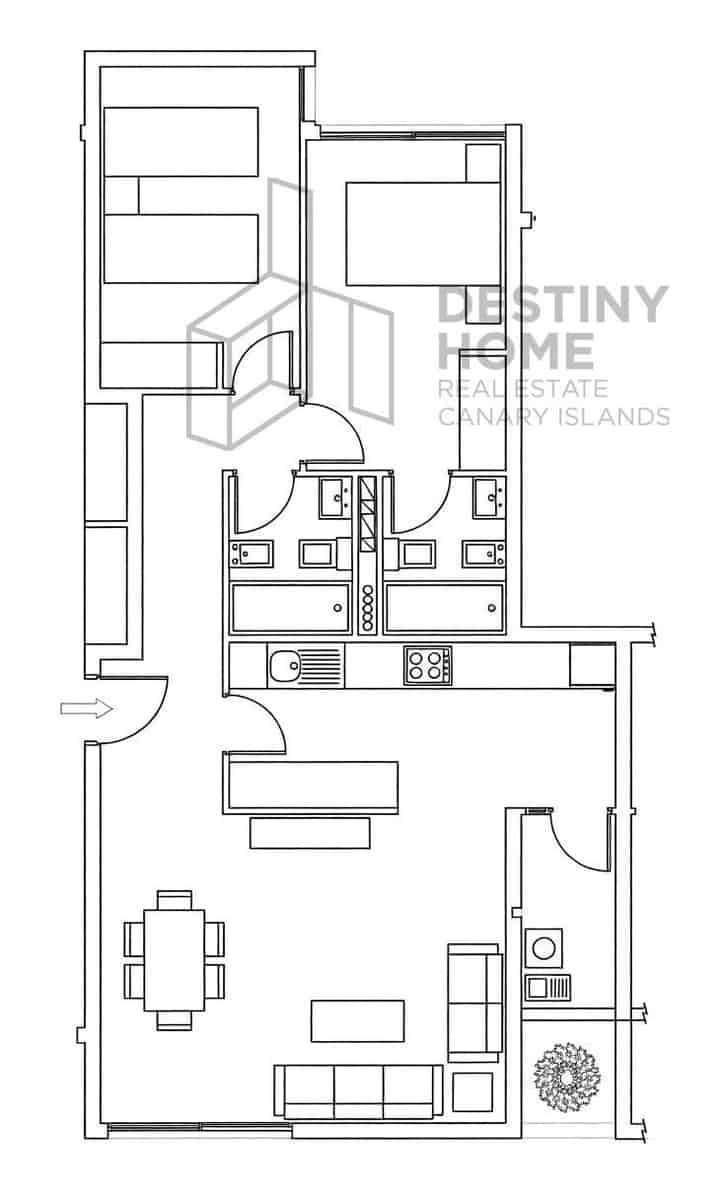 2 camera da letto Appartamento in vendita in Puerto del Rosario con garage - 185.000 € (Rif: 9353226)