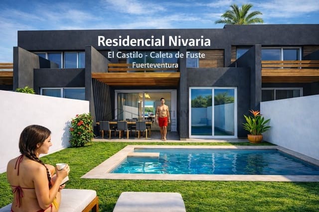 3 soverom Kjedet enebolig til salgs i Caleta de Fuste, Antigua med garasje - € 309 000 (Ref: 9957543)