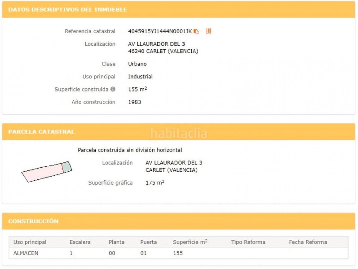 Commercial for sale in Carlet with garage - € 130,000 (Ref: 6641727)